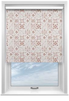 Moroccan Tiles, Terracotta - Roller Blind
